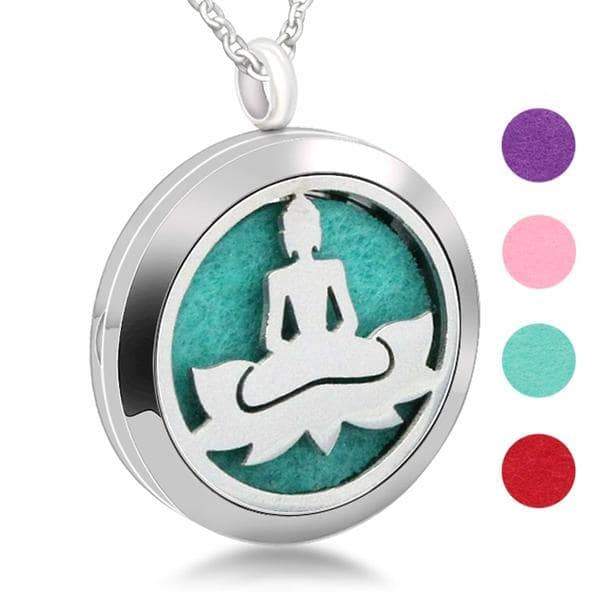 Aromatherapy Essential Oil Diffuser Necklace Buddha Pendant - HOMAURA®