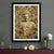 Vivid Golden Buddha Wall Art Mosaic Canvas Painting Print | HOMAURA® 