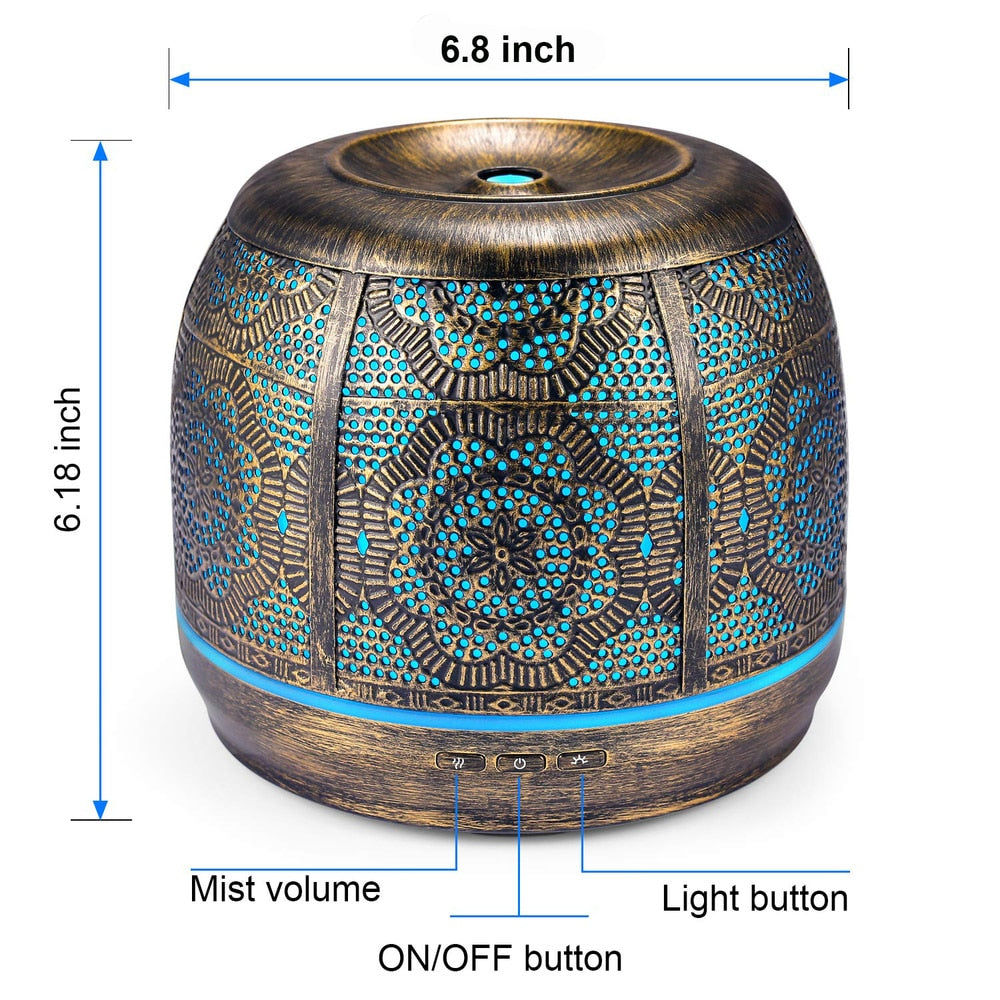 Bronze Metal Essential Oil Diffuser Air Humidifier Pod | HOMAURA®