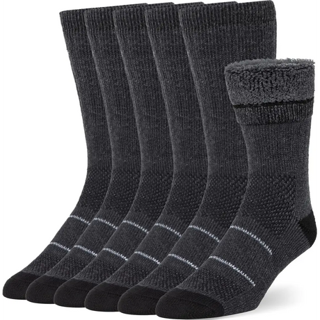 Cozy Merino Wool Winter Socks - Warm Casual Boot Socks for Men & Women