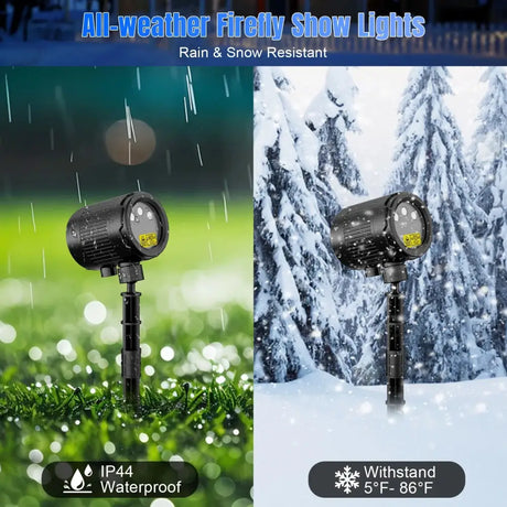 Waterproof outdoor spotlight for Laser Christmas Projector Lights with moving firefly effects