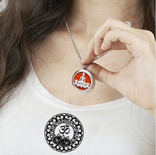 Aromatherapy Essential Oil Diffuser Necklace Buddha Pendant - HOMAURA®