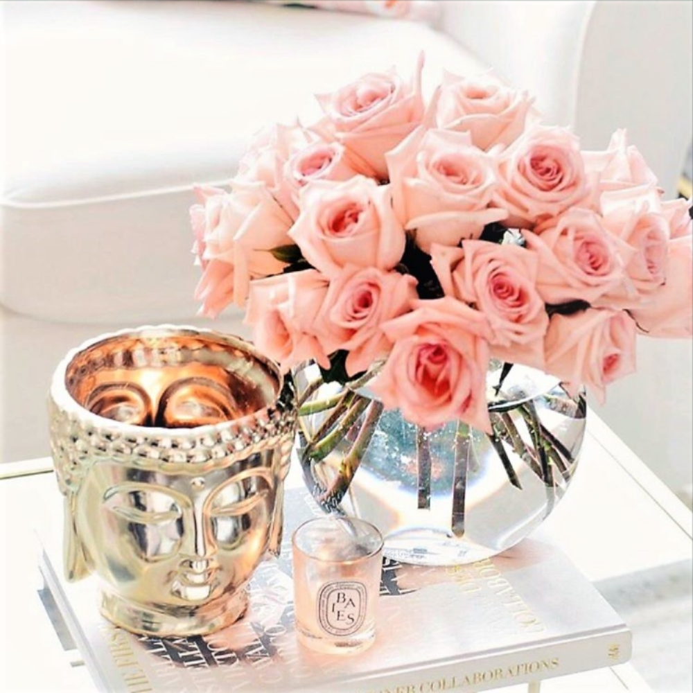Metallic Gold Buddha 3-Wick Scented Soy Candles | HOMAURA®