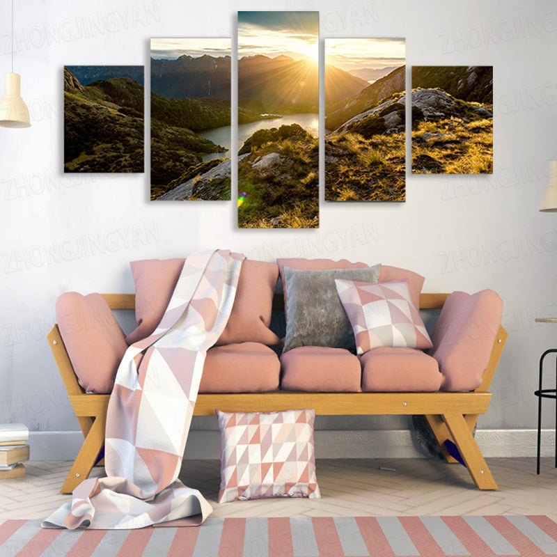 Mountain and River