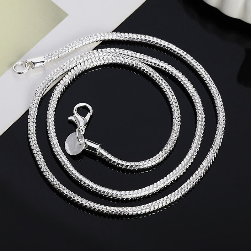 Buy Women's 925 Sterling Silver Necklace Snake Chain - HOMAURA®