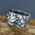 Lotus Buddha Good Luck Ring Solid Sterling Silver Jewelry
