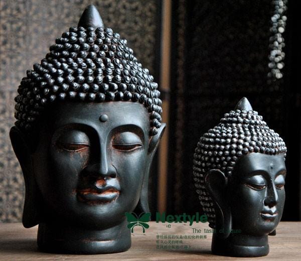 Home Decor Feng Shui Buddha Head Figures