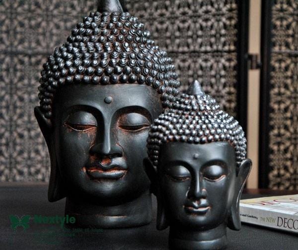 Home Decor Feng Shui Buddha Head Figures