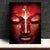 Vivid Buddha Head Painting Canvas Print Wall Art