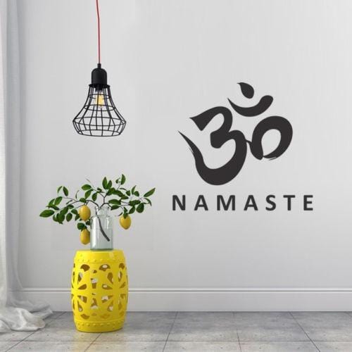 Namaste OM Wall Art Vinyl Decal Sticker