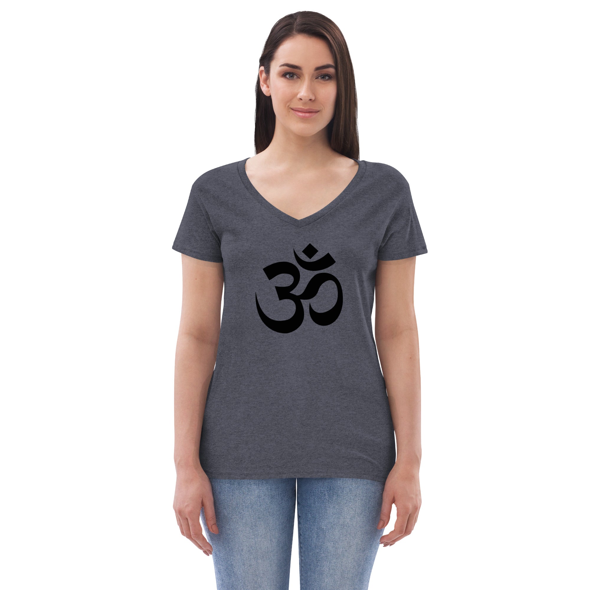 Om Printed Women’s V-neck T-shirt